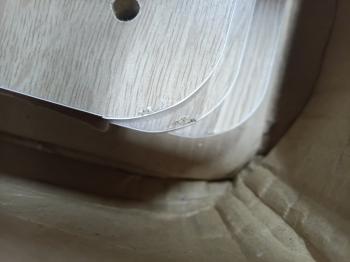 Полка Sheffilton Матрица 57 Дуб беленый/алюм. мет./серый (У)