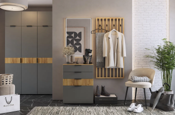 дуб крафт золотой/графит