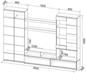 Готовая гостиная Woodville Jimenez