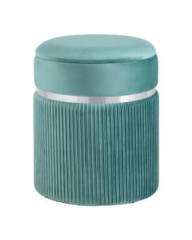 Серебро/Велюр светло-бирюзовый