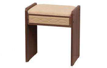 Пуф Ясень шимо светлый/ясень шимо темный/кож. зам. бежевый (Р)