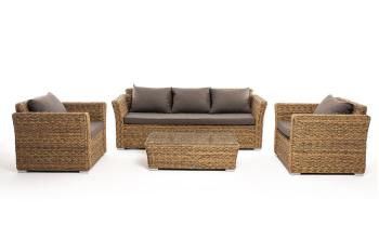 Лаунж-зона из искусственного ротанга (гиацинт) 4sis Капучино