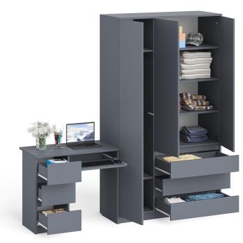 Стол компьютерный СВК Мори МС-6 левый + Шкаф МШ1200.1