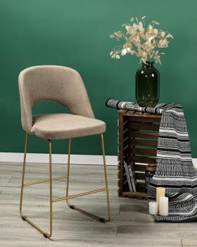 Кресло полубарное R-home Lars Линк Золото