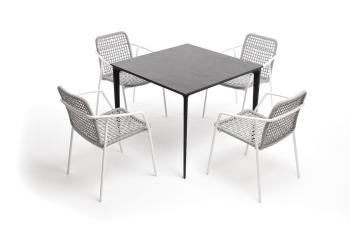 Обеденная группа на 4 персоны Малага со стульями 4sis Тунис