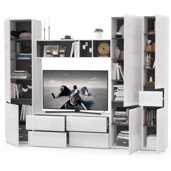 Гостиная Mobi Сидней Комплектация № 27 13.63 + 15.57 + 13.200 2шт + 13.202