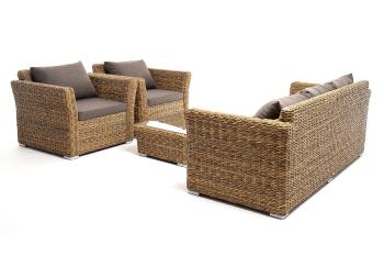 Лаунж-зона из искусственного ротанга (гиацинт) 4sis Капучино