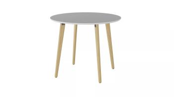 Стол обеденный Морган Белый/Дуб янтарный (У)