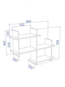 Полка навесная Мэрдэс Пл3