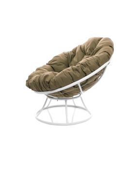 Кресло M-group ПАПАСАН без ротанга белое