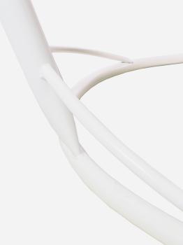 Подвесной диван M-group ЛЕЖЕБОКА с ротангом белый