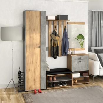 Прихожая Betel МИНИ ЛАЙТ Комплект 6 (МЛ-2+МЛ-3+МЛ-4+МЛ-8+МЛ-6)