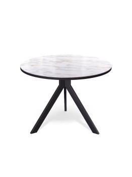 Черный/керамика мрамор белый глянец