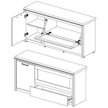 Тумба RTV Анрэкс 1V1D1S BJORK