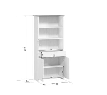 Шкаф комбинированный БРВ Мебель ПОРТО REG2D1S