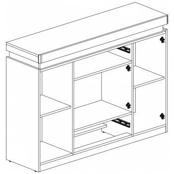 Тумба Анрэкс 1V2D2S TORINO