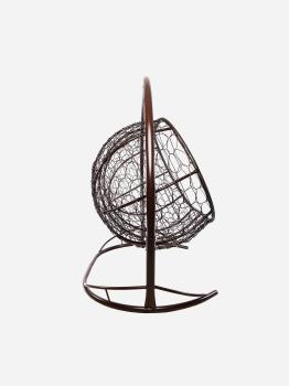 Подвесной диван M-group ЛЕЖЕБОКА с ротангом коричневый