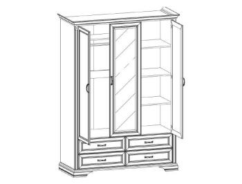 Шкаф Анрэкс MONAKO 3D4S