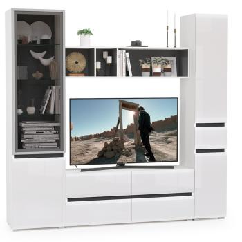 Гостиная Mobi Сидней Комплектация № 23 13.63 + 15.57 + 13.201 + 13.202