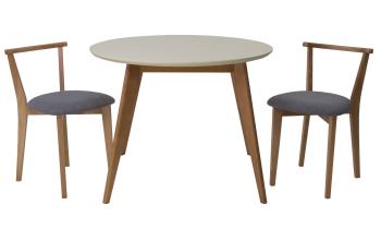 Натур/Слоновая Кость/Рогожка Серый