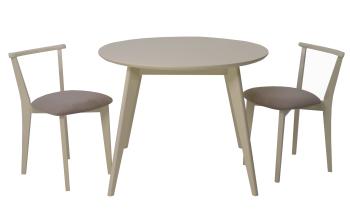 Слоновая Кость/Велюр Бежевый