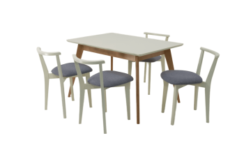 Натур/Слоновая Кость/Рогожка Серый