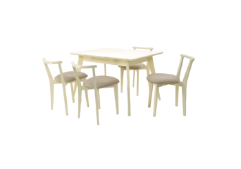 Слоновая Кость/Велюр Бежевый