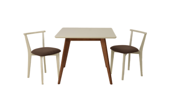 Стол ZiP-mebel Сканди М 90 со стульями Франк