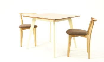 Слоновая Кость/Натур/Велюр Коричневый