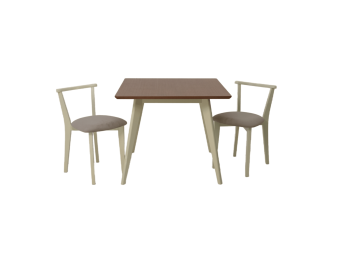 Слоновая Кость/Велюр Бежевый