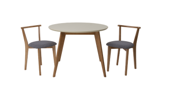 Натур/Рогожка Серый