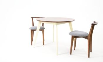 Слоновая Кость/Орех/Рогожка Серый