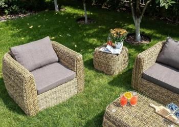 Кофейный столик из искусственного ротанга (гиацинт) 4sis Кальяри