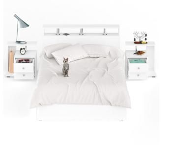 Кровать СВК Камелия 1400 + две тумбы