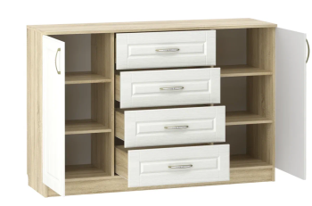 Спальня Сильва Оливия комплектация 4 (НМ 040.34+НМ 040.39+НМ 040.35)