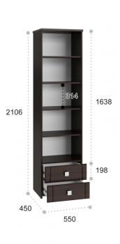 Шкаф-пенал с зеркалом Compass Изабель ИЗ-63К