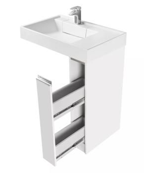 Тумба с раковиной Aquaton Лондри 20/Раковина Рейн 80