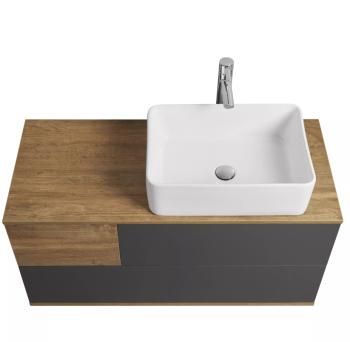 Тумба с раковиной Aquaton Терра 105/Раковина Мила