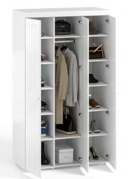 Шкаф 3 дв (560) с 2 Большими глухими дверьми и 1 Большой зеркальной дверью Катрин-К МН-54 Монако