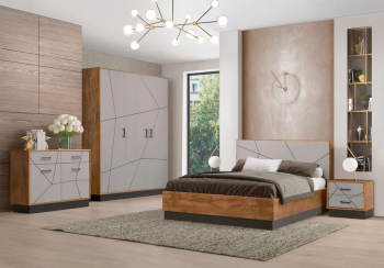 Спальня Олимп Гамма комплектация 2 (54.07+54.12+54.19+54.19+54.15 с подъем. мех.)