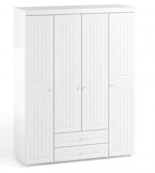 Шкаф 4 дв (560) с 2 Большими глухими дверьми, с 2 Малыми глухими дверьми и ящиками Катрин-К МН-62 Монако