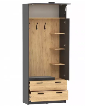 Прихожая Сильва Оттавия комплектация 1 (НМ 014.64+НМ 014.66+НМ 011.04+НМ 040.01-01)