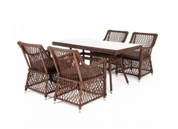 Обеденная группа плетеная 4sis