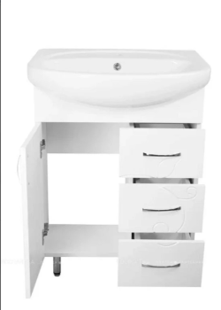 Тумба Style Line 24 ( 3 ящ.) под умывальник Стелла 65 ФЬЮЖН + Умывальник Стелла 65