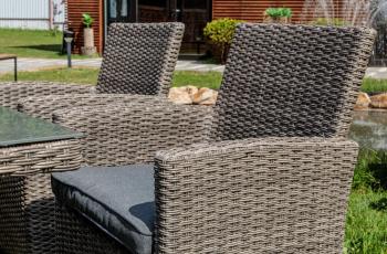 Обеденный комплект ROYAL FAMILY Fiona из искусственного ротанга