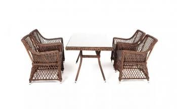 Обеденная группа плетеная 4sis