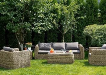 Лаунж-зона из искусственного ротанга (гиацинт) 4sis Кальяри