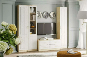 Гостиная Сильва Оливия комплектация 6 (НМ 040.43 ЛР ПР + НМ 040.48 + НМ 040.43 РС ПР + НМ 040.43 ЛР ЛВ