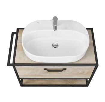 Тумба с раковиной Aquaton Лофт Фабрик 80/Раковина Фабиа 80