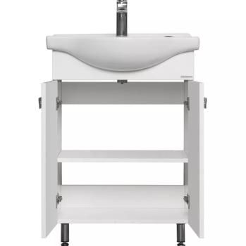 Тумба с раковиной Aquaton ФИДЖИ 60/Раковина Селигер-60